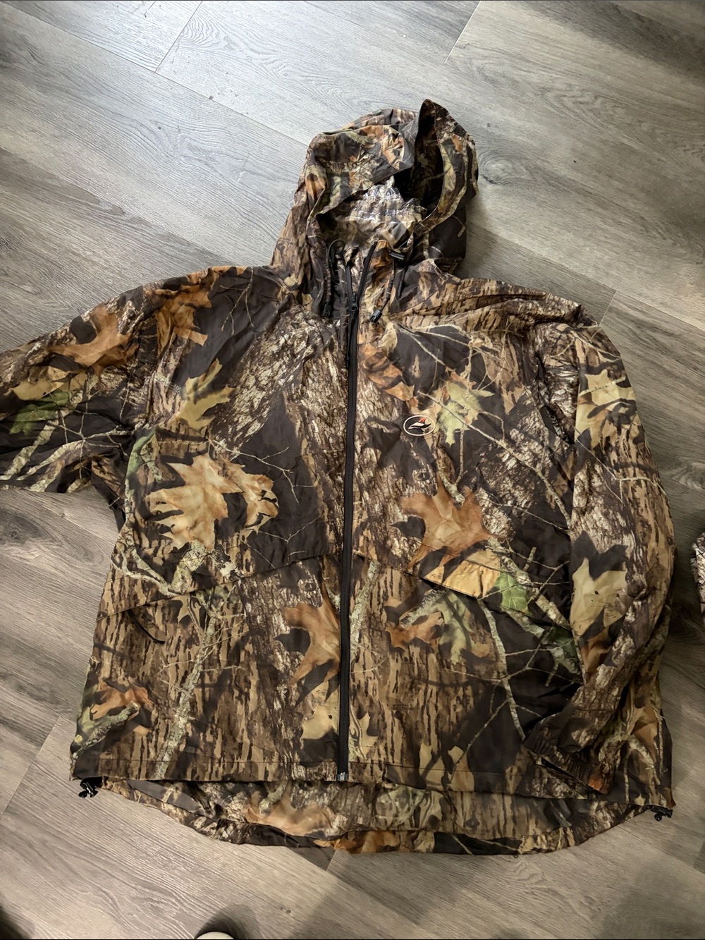 RedHead Realtree-Style Camouflage Hooded Rain Jacket - Brown & Green Camo